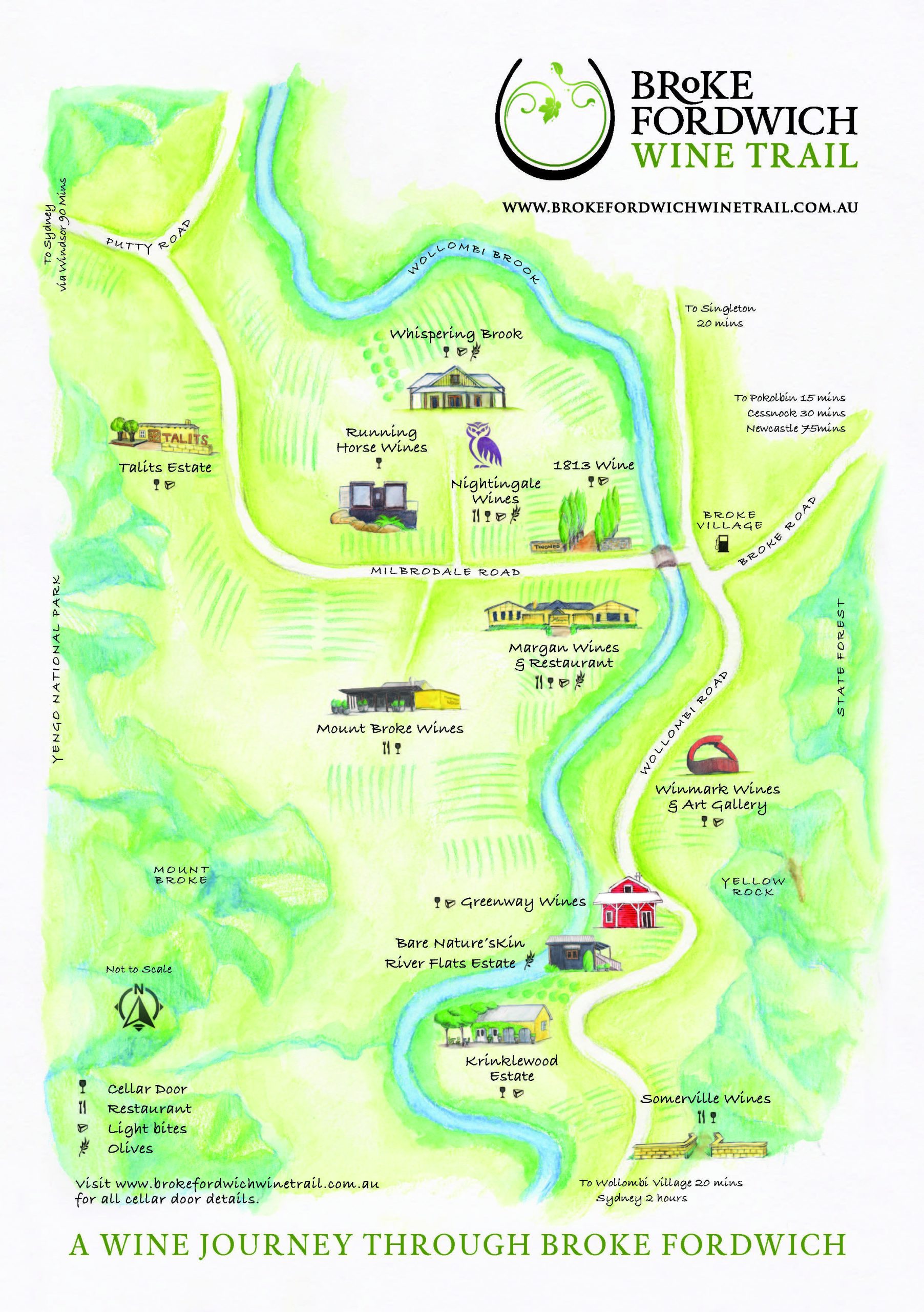 Broke Fordwich Wine Trail map